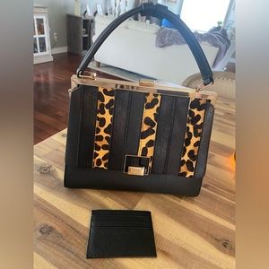 Dunes Black/Leopard bag. Perfect condition